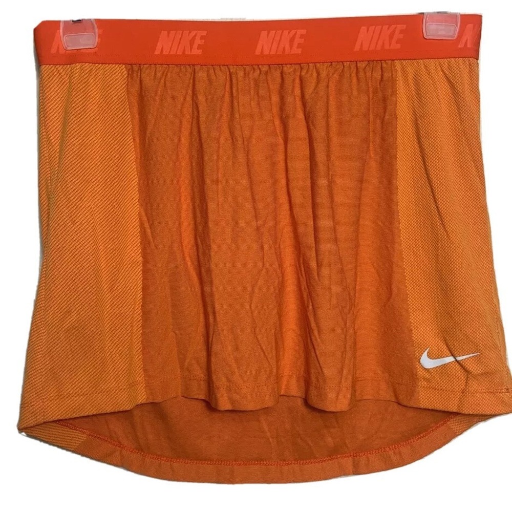NIKE‎ GOLF DRI-FIT ORANGE WOMENS SKIRT WITH POCKETS SIZE M BW